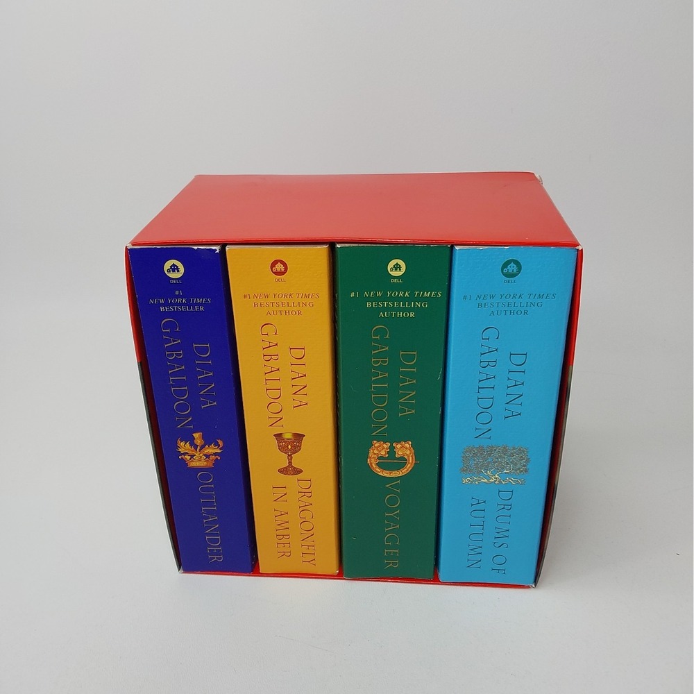 Outlander Series Books 1-4 MM Paperbacks Boxed Set